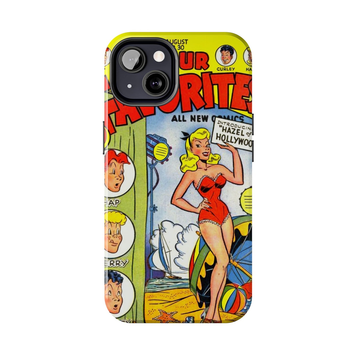 Vintage Comic Book Phone Case - Retro Art Design - Old School Male 