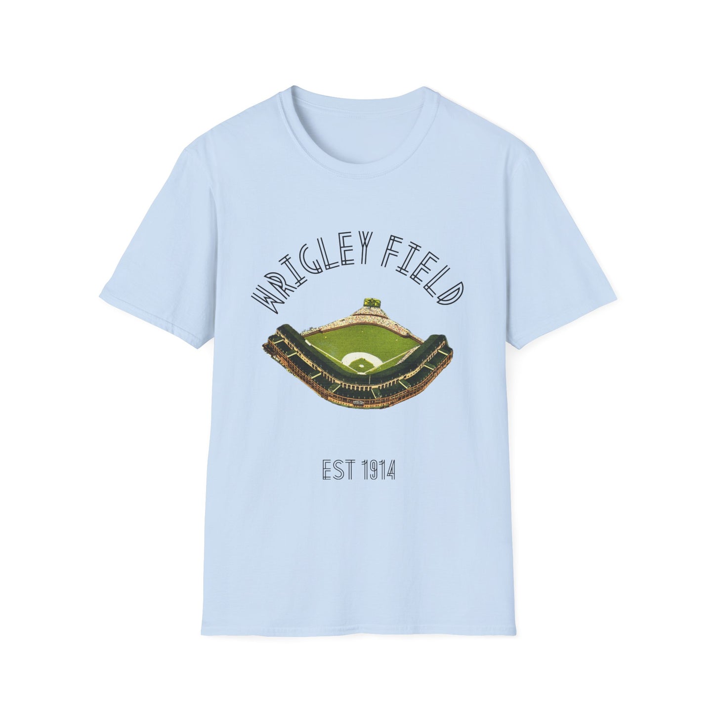 Retro Wrigley Field Unisex Soft Cotton Tee