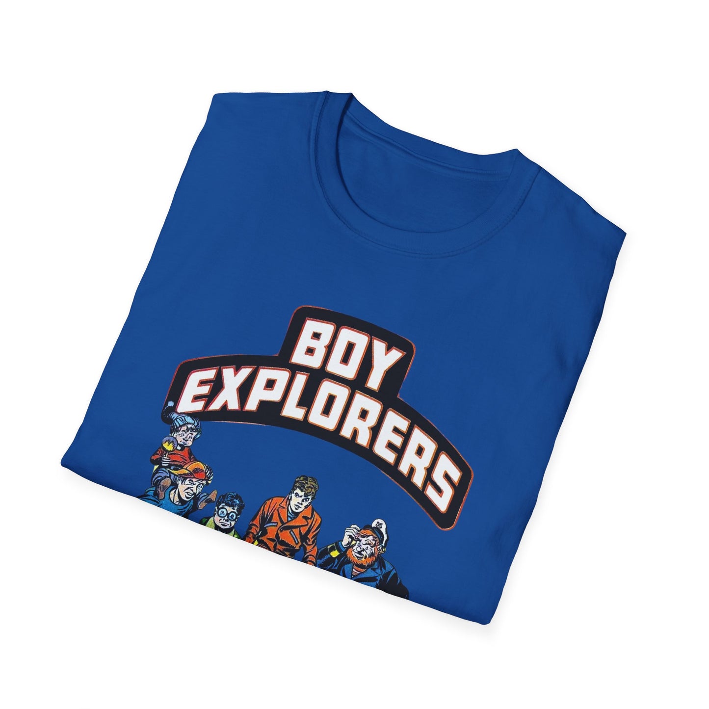 Retro Comic Book Shirt - Softstyle Cotton Tee for Adventure Seekers and Nostalgia Lovers