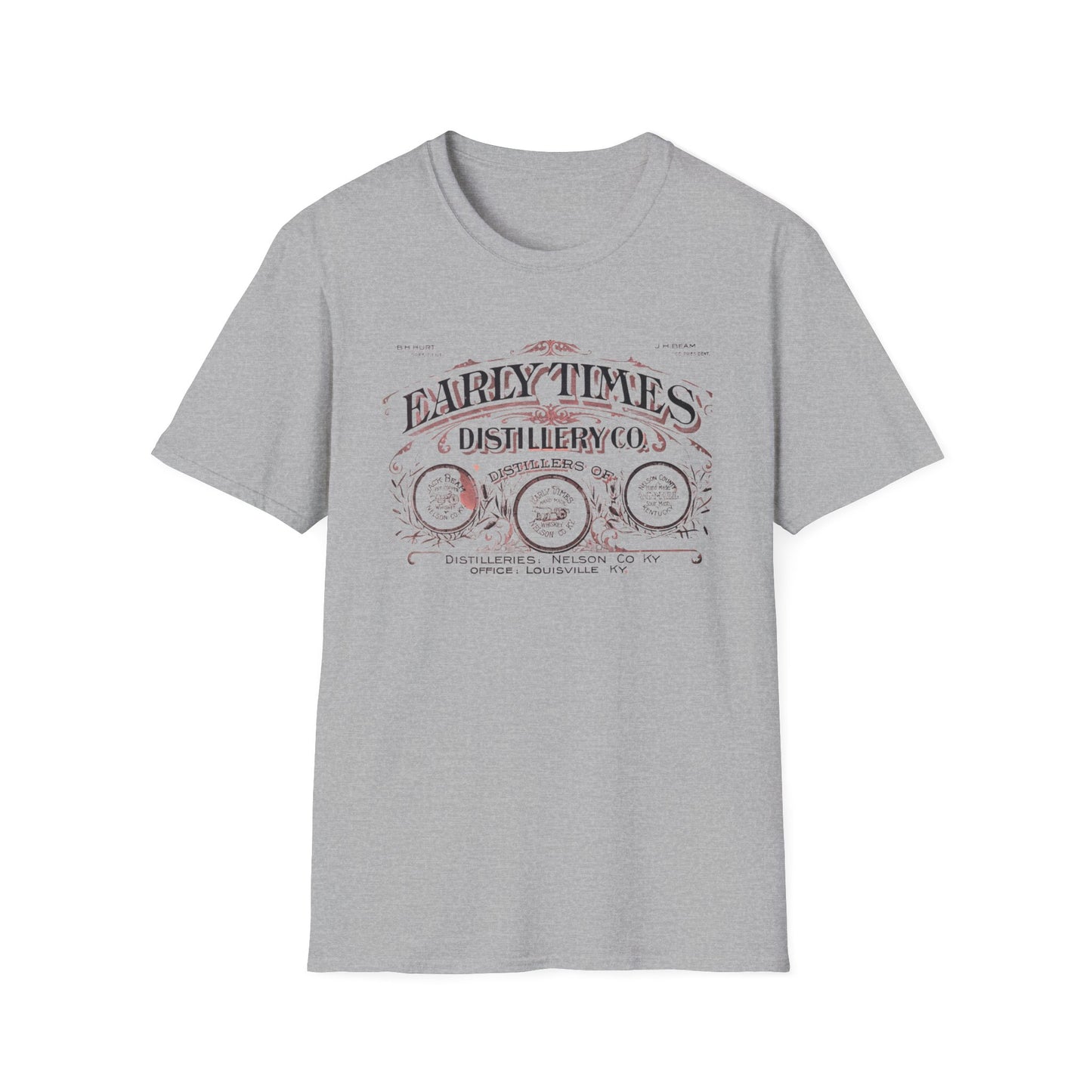 Vintage Early Times Distillery T-Shirt - 100% Cotton, Classic Design, Perfect for Any Occasion