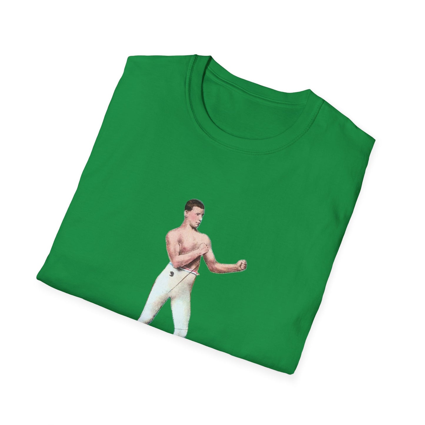 Retro Boxing Champion Unisex Softstyle Tee - Old School Male 