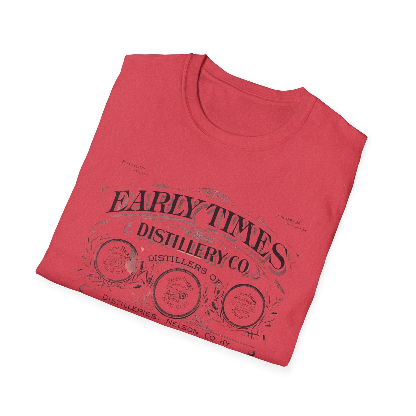 Vintage Early Times Distillery T-Shirt - 100% Cotton, Classic Design, Perfect for Any Occasion