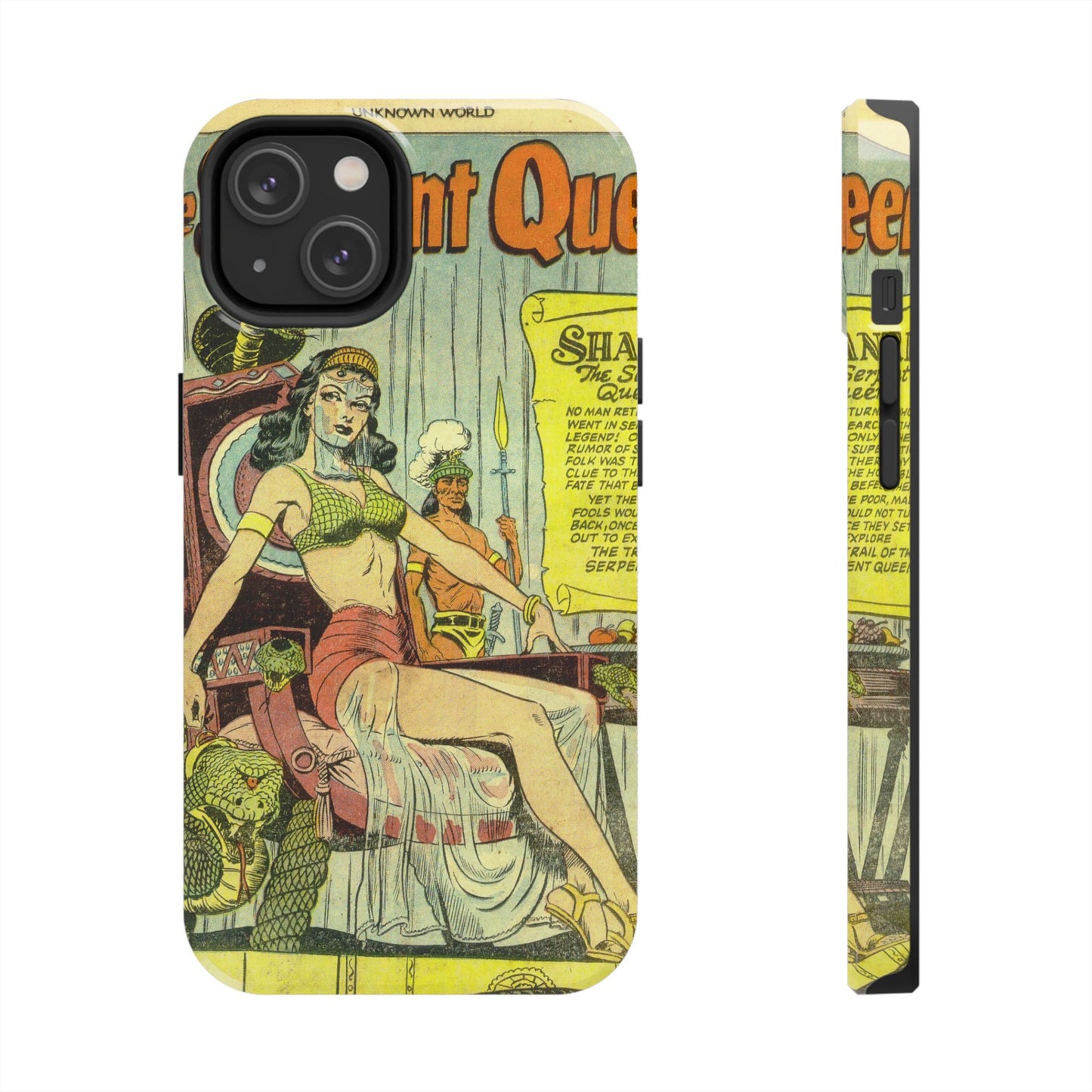 Vintage Serpent Queen Fantasy Comic Phone Case - Old School Male 