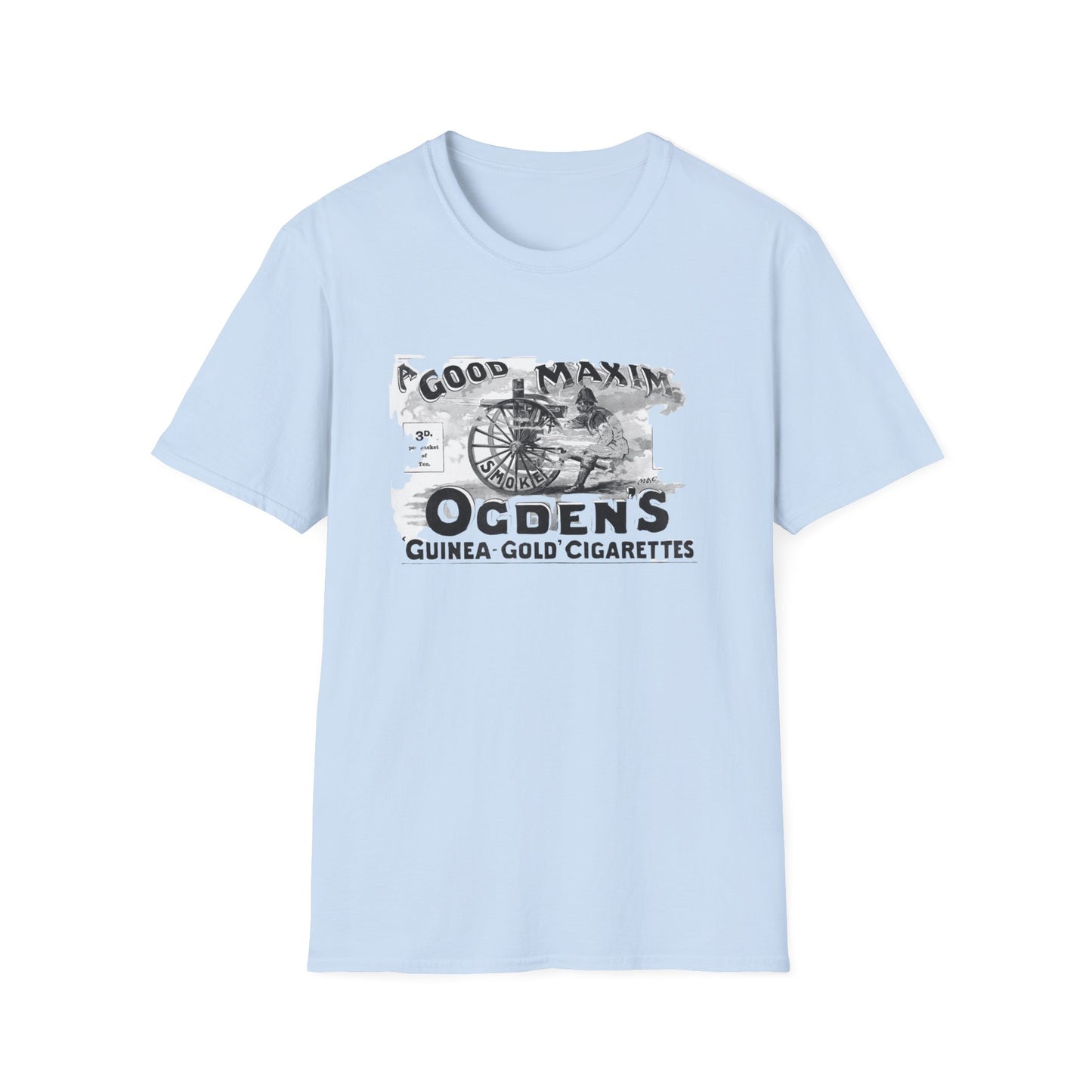 Retro Vintage Ogden's Cigarette Ad T-Shirt - 100% Cotton, Classic Fit, Perfect for Themed Events