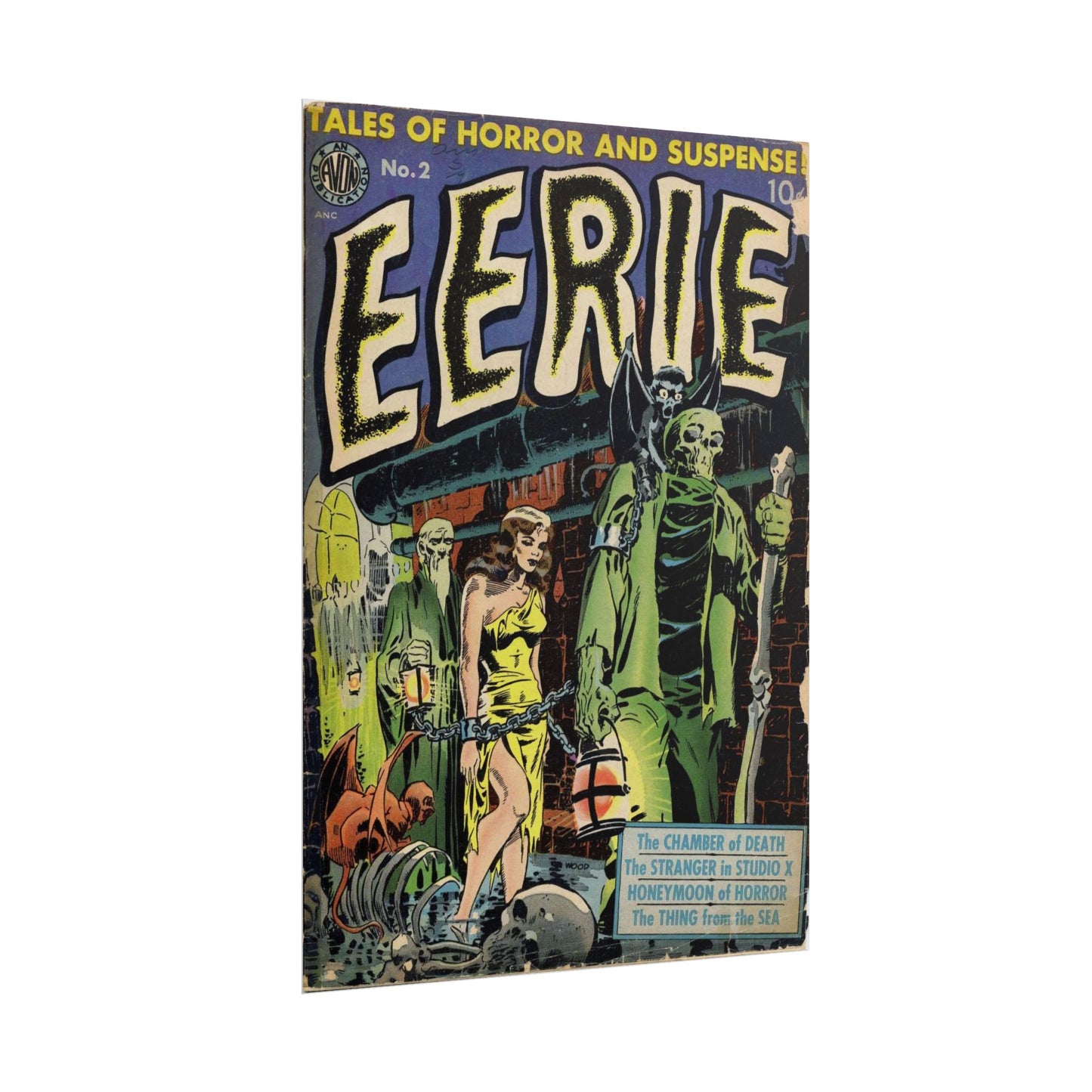 Retro Avon Publications EERIE Number 2 Comic Book Cover Poster