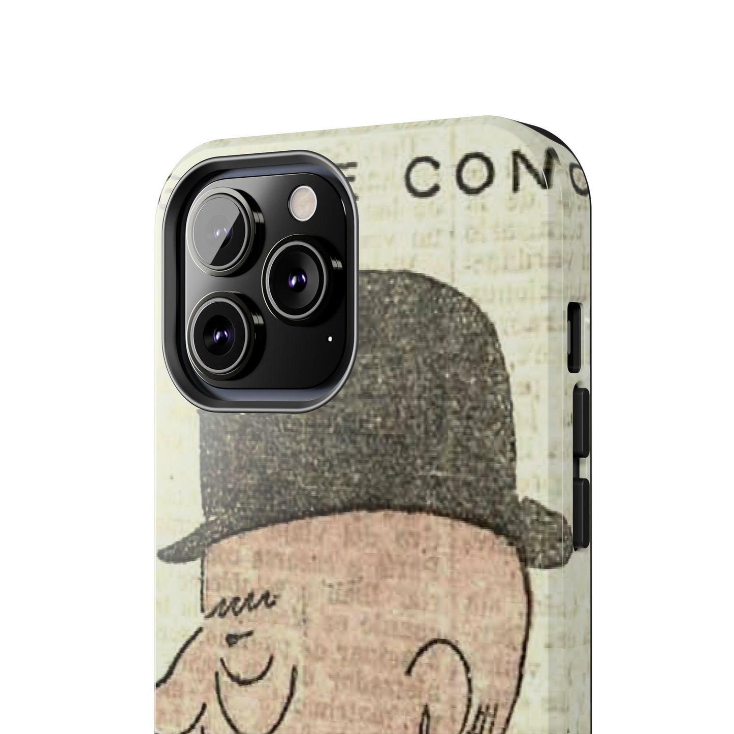 Dapper Gent in Bowler Hat Phone Case - Old School Male 