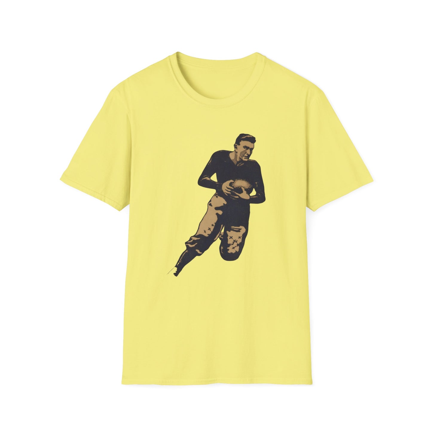 Vintage Football Player T-Shirt - 100% Cotton Retro Tee for Sports Enthusiasts & Game Days