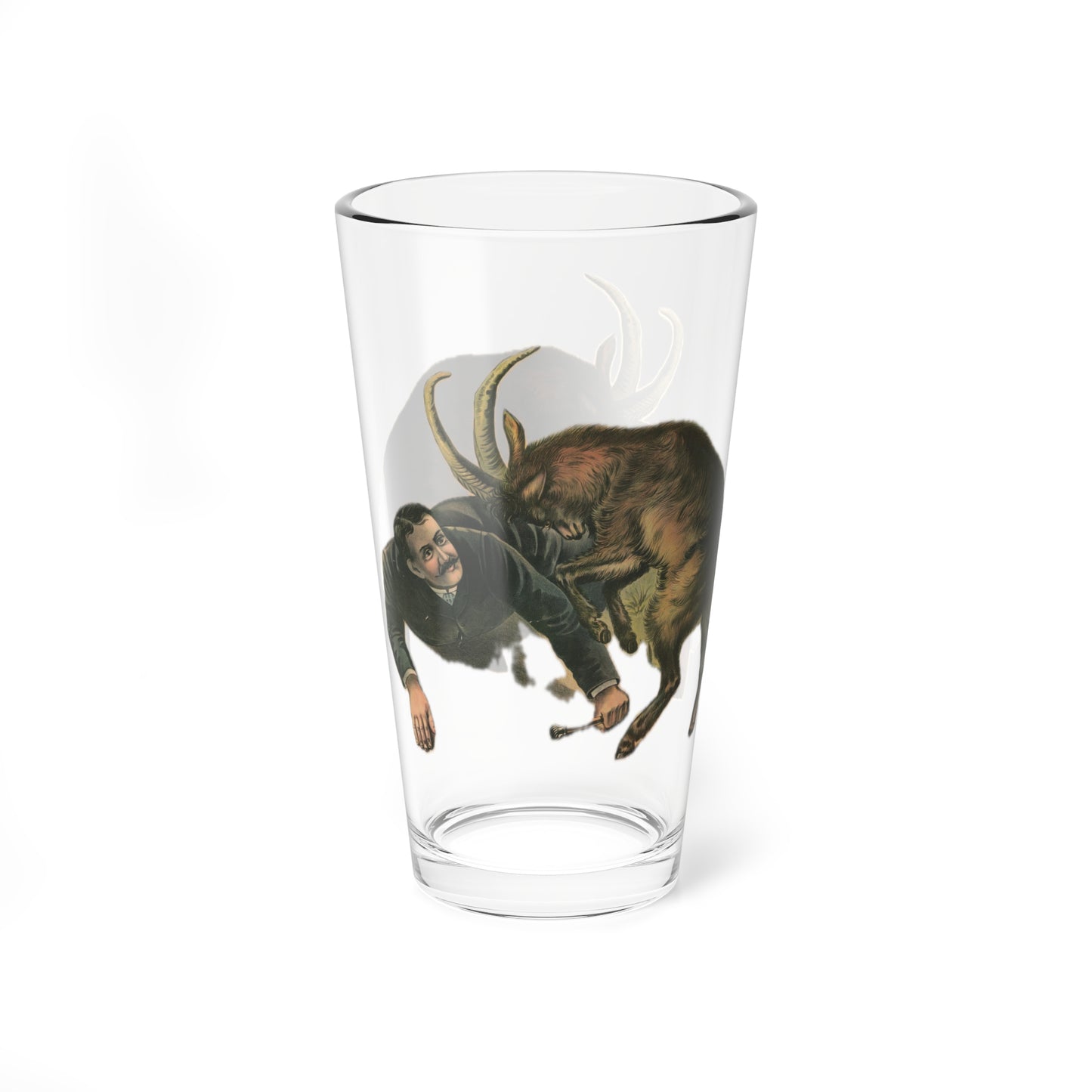 Hilarious Goat vs. Man 16oz Pint Glass