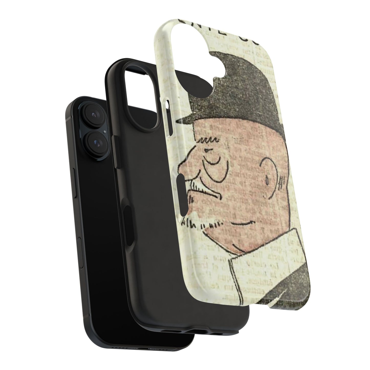 Dapper Gent in Bowler Hat Phone Case