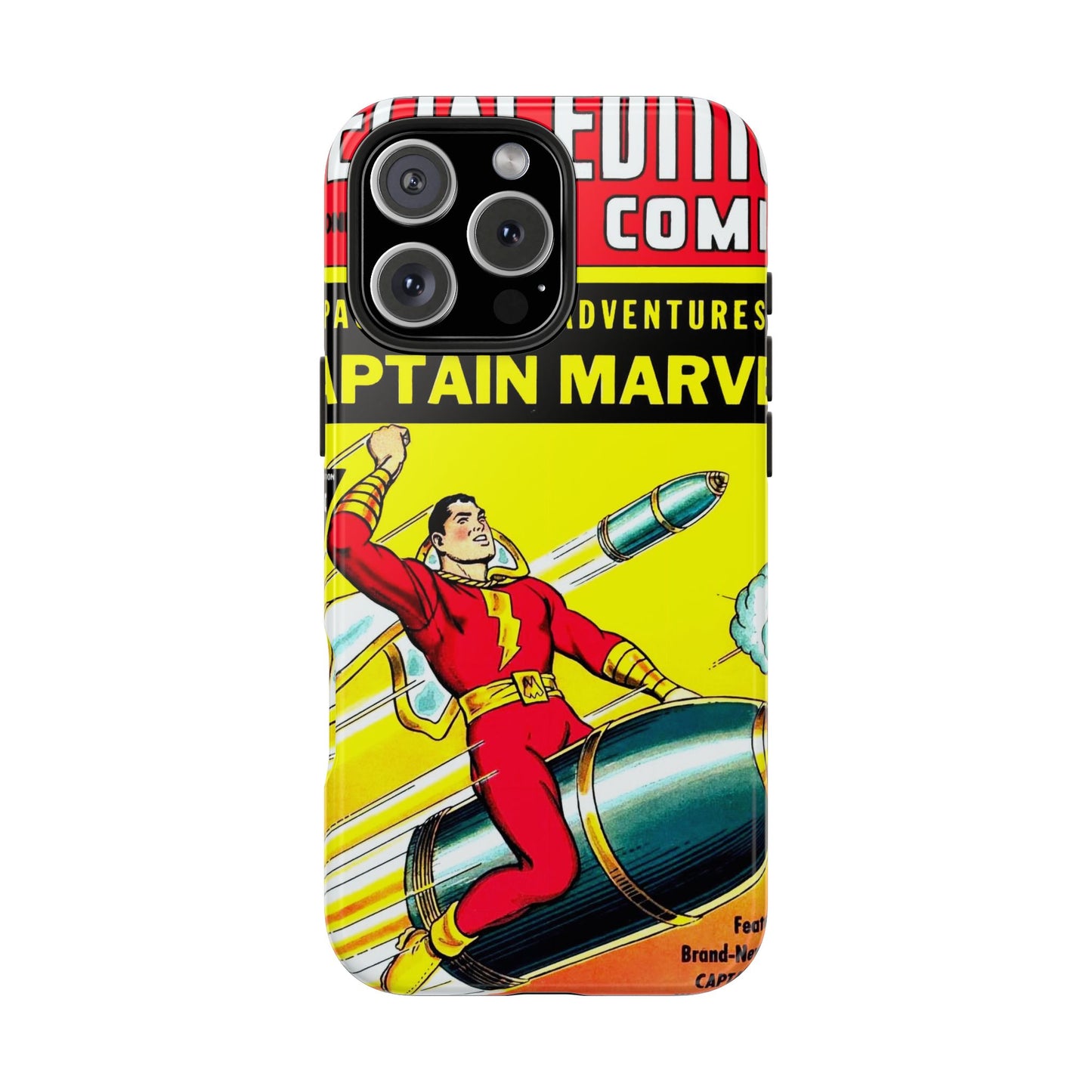 Vintage Captain Marvel Comic Tough Phone Cases - Old School Male 