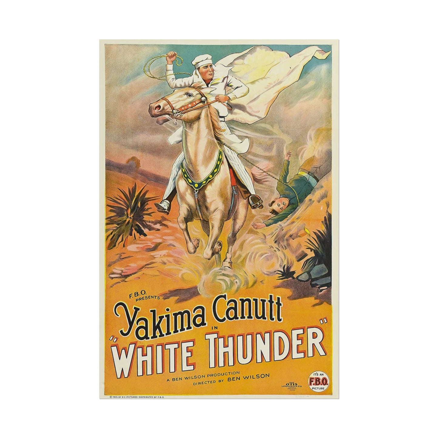 Poster Print - Classic Film White Thunder Starring Yakima Canutt Movie Poster