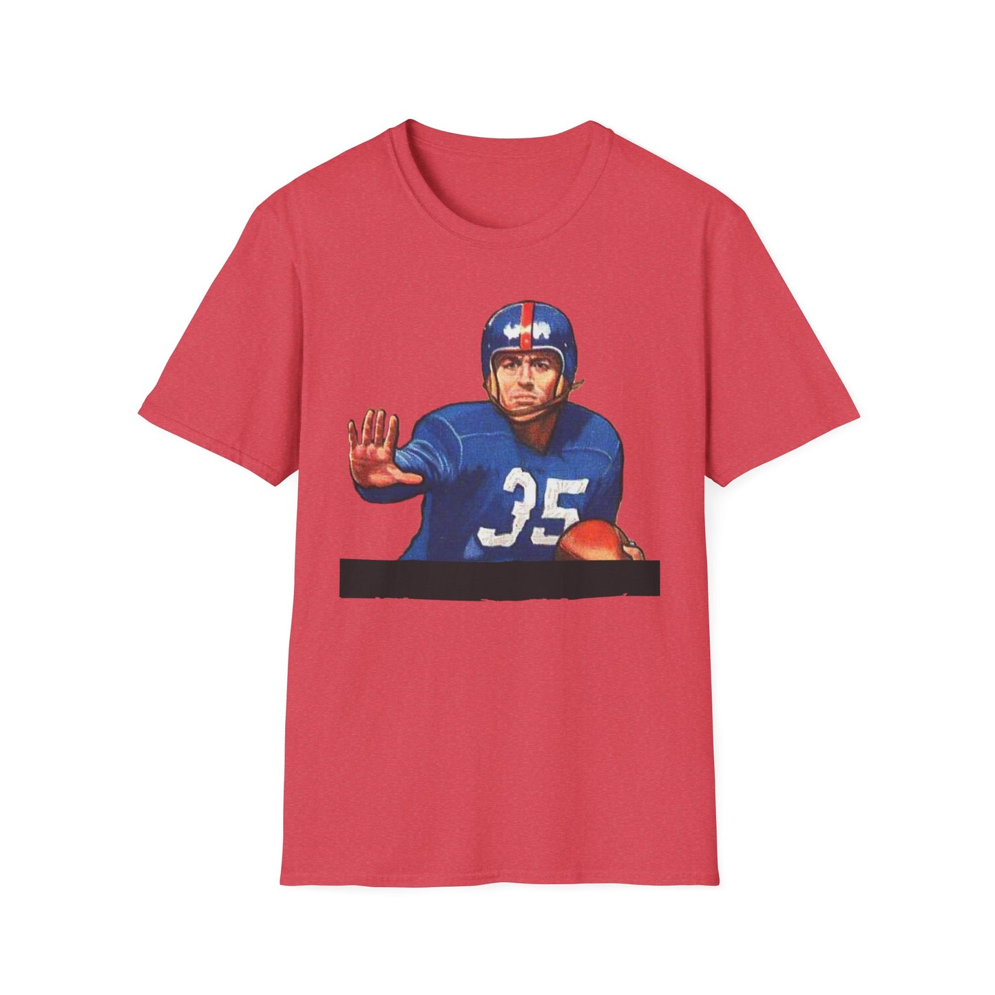 Retro Gene Roberts Football Star Unisex Softstyle Tee - Old School Male 