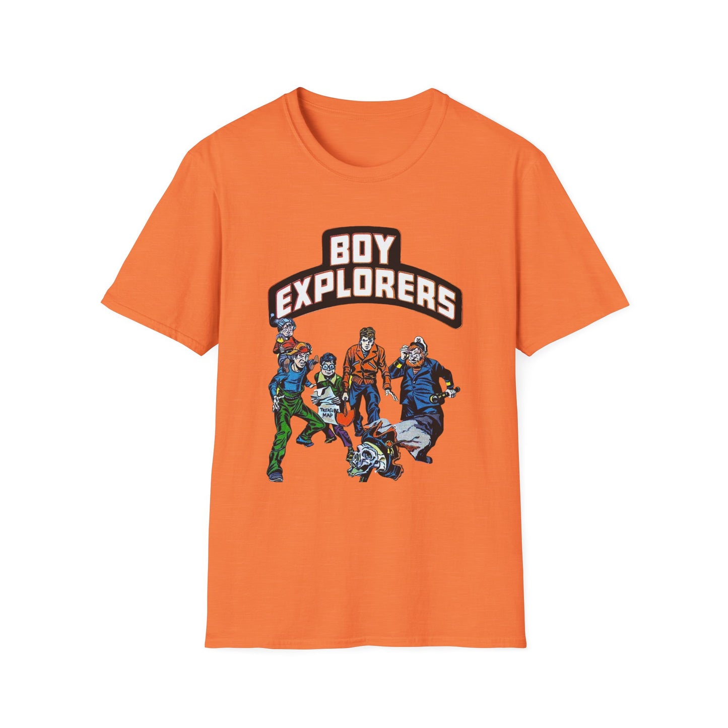 Retro Comic Book Shirt - Softstyle Cotton Tee for Adventure Seekers and Nostalgia Lovers