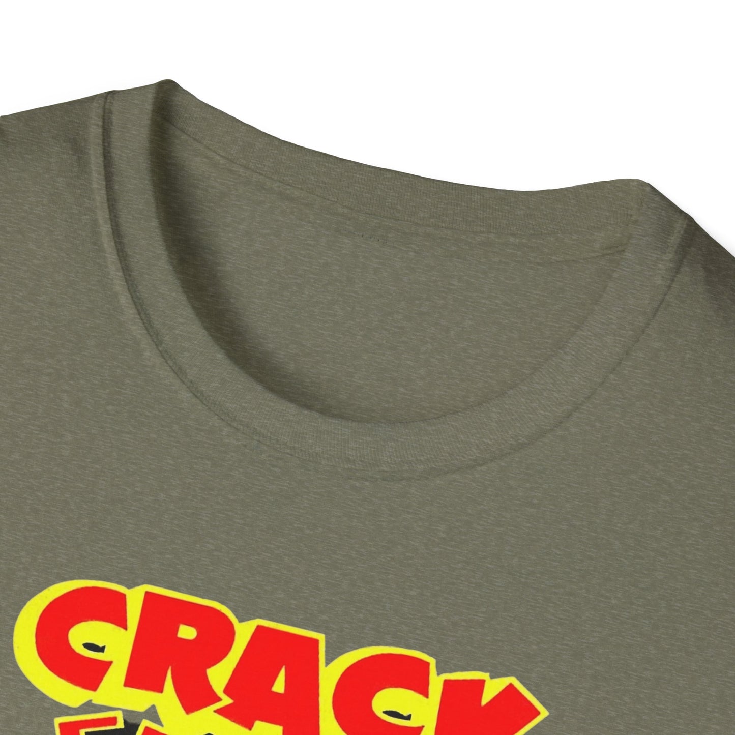 Vintage Comic T-Shirt - Retro Crack Design in Soft 100% Cotton for Comic Fans