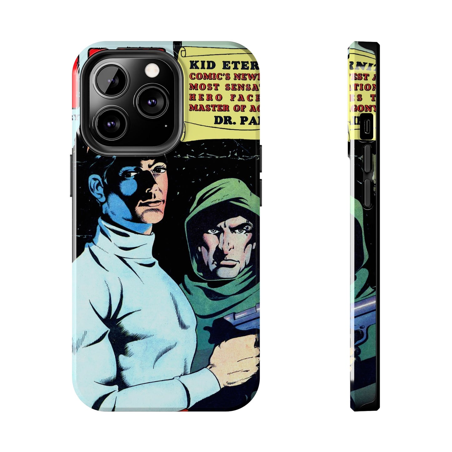 Vintage Comic Book Cover Durable Phone Cases - Old School Male 