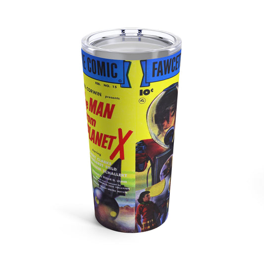 Vintage Sci-Fi Tumbler featuring the Man from Planet X Comic Cover - 20oz - Old School Male 