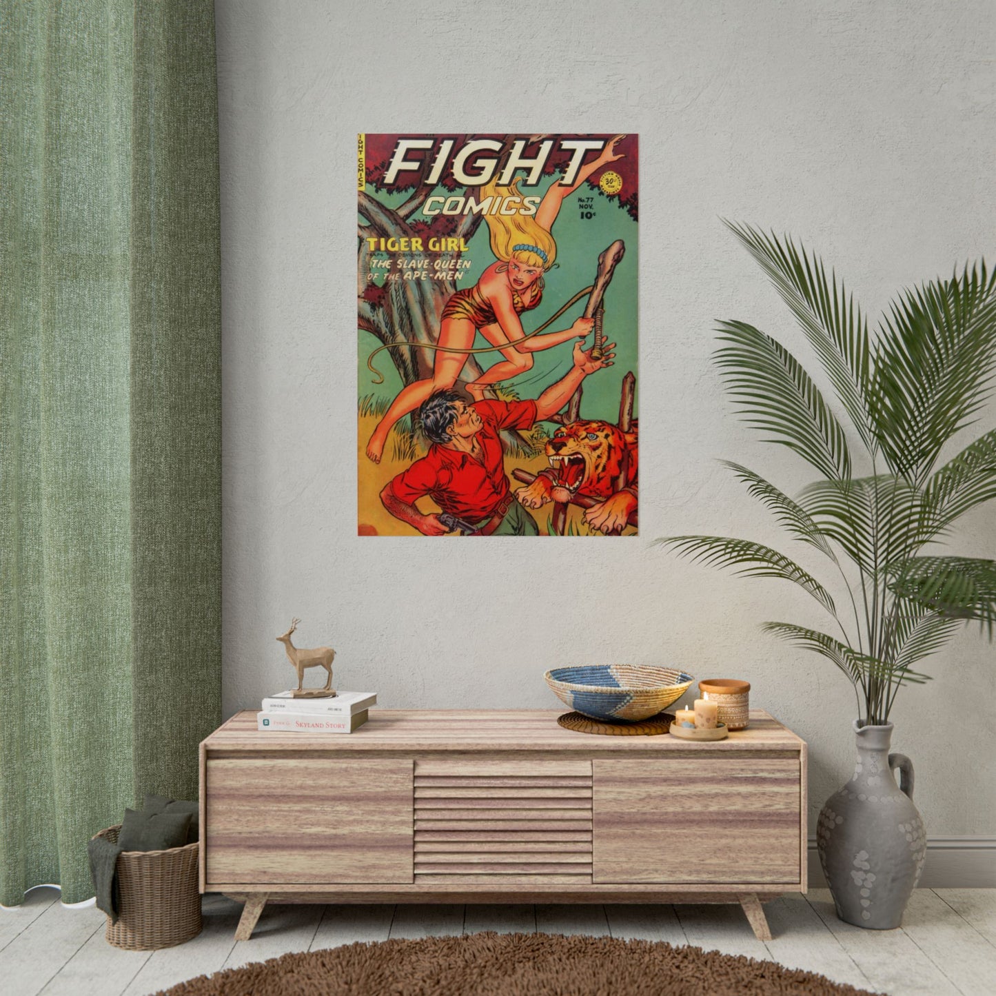 Vintage Fight Comics Rolled Poster