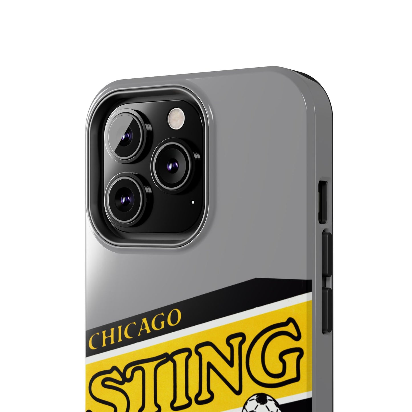 Vintage Chicago Sting Soccer Team Logo Durable Phone Cases - Old School Male 