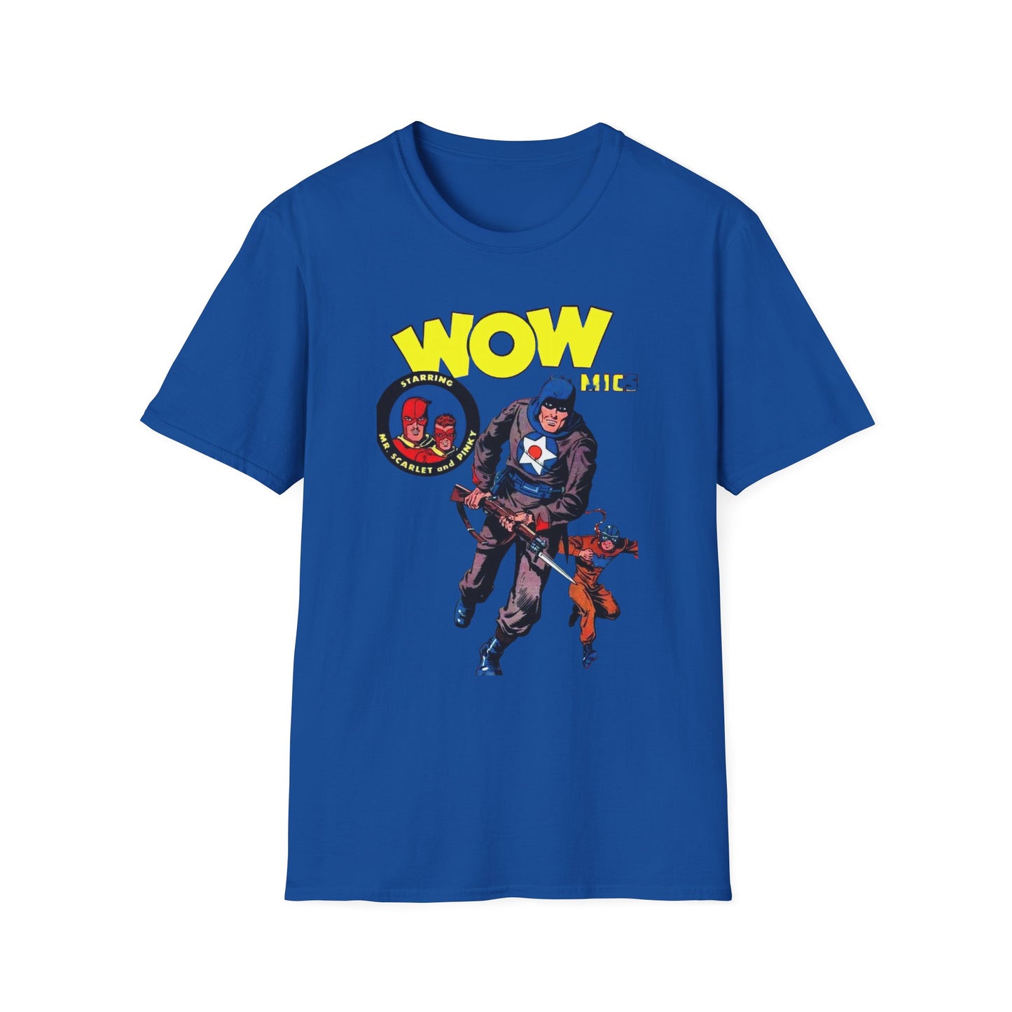 Retro Wow Comics T-Shirt - 100% Cotton, Classic Fit, Perfect for Comic Enthusiasts