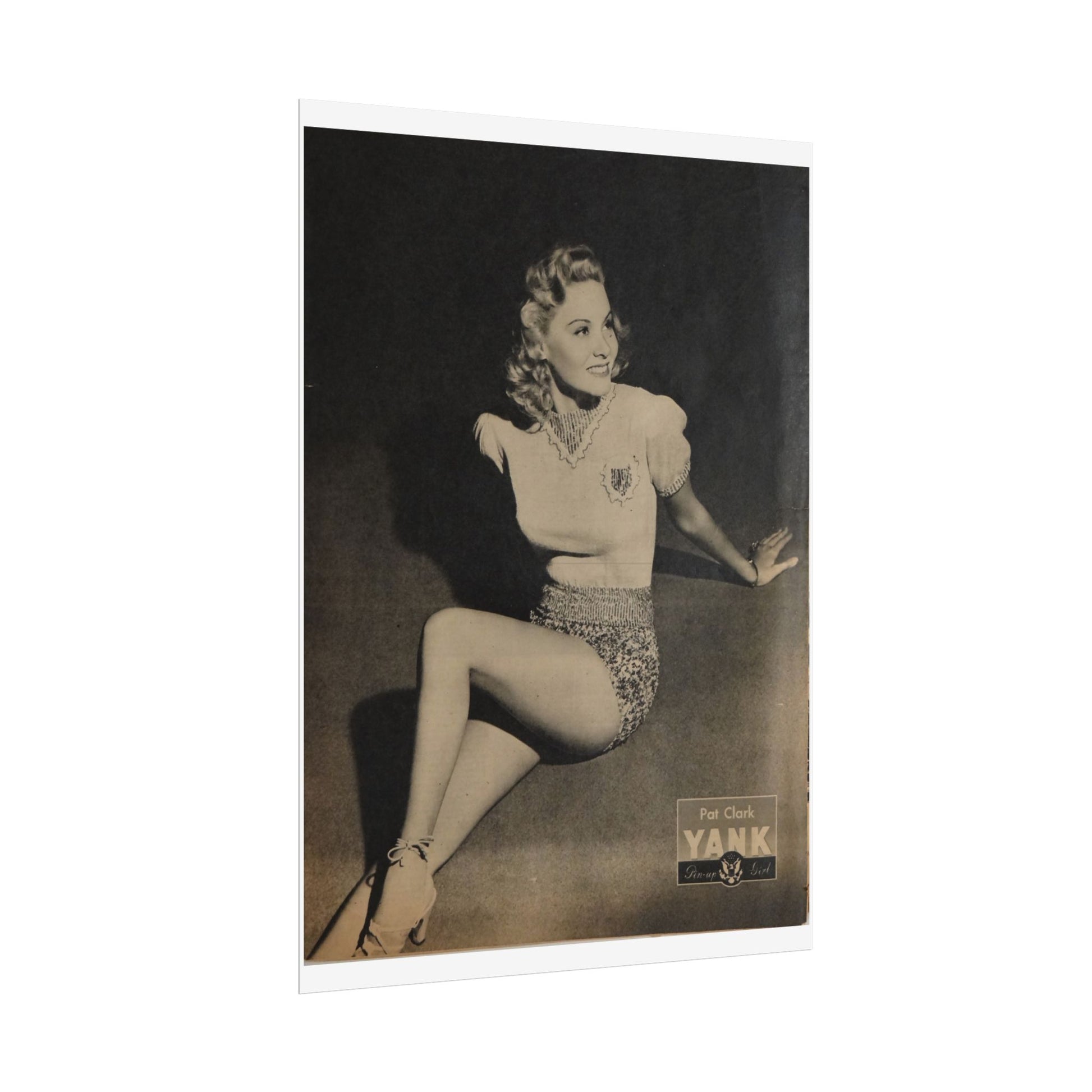 Pin Up Girl Pat Clark Rolled Poster - Old School Male 