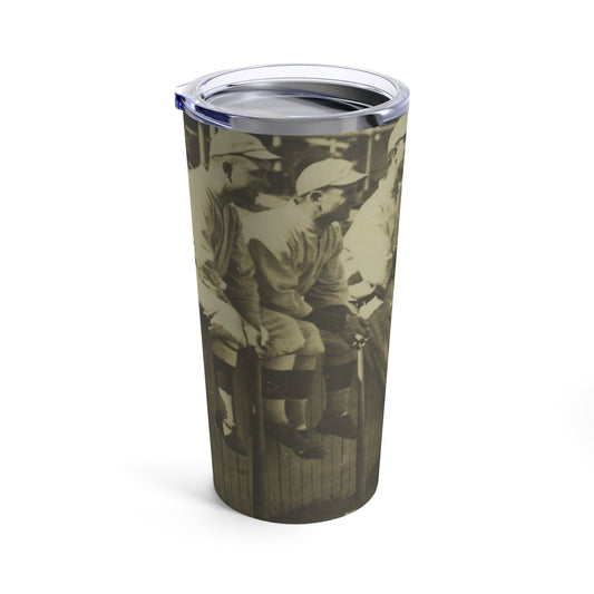 Vintage Baseball Photo 20oz Insulated Tumbler - Old School Male 