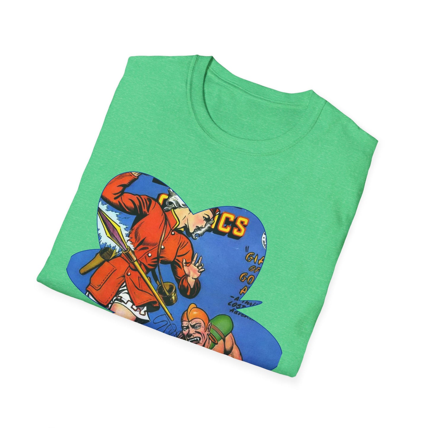 Vintage Comic Book Cover Unisex Softstyle Tee