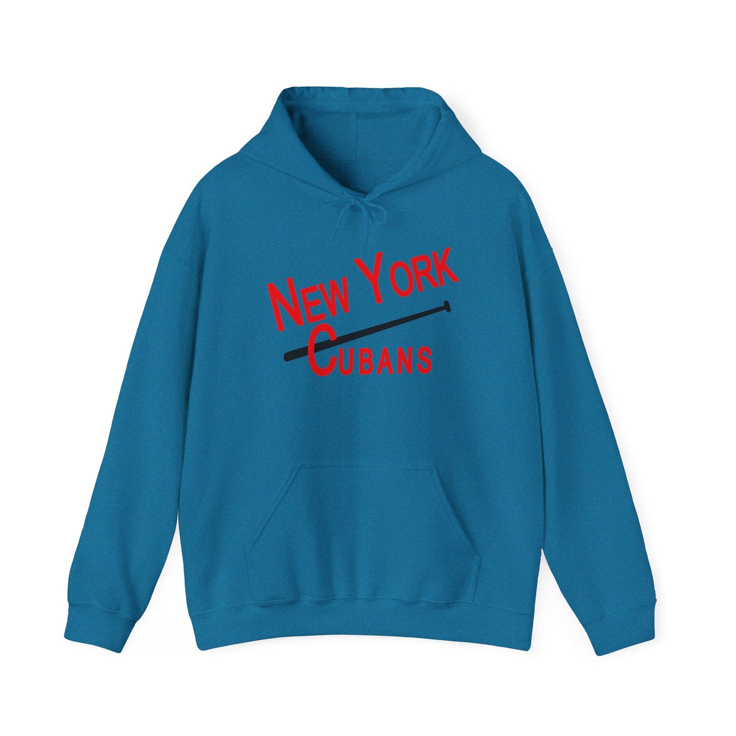 Cozy New York Cubans Hoodie - Vintage Negro League Style with Adjustable Hood and Pouch