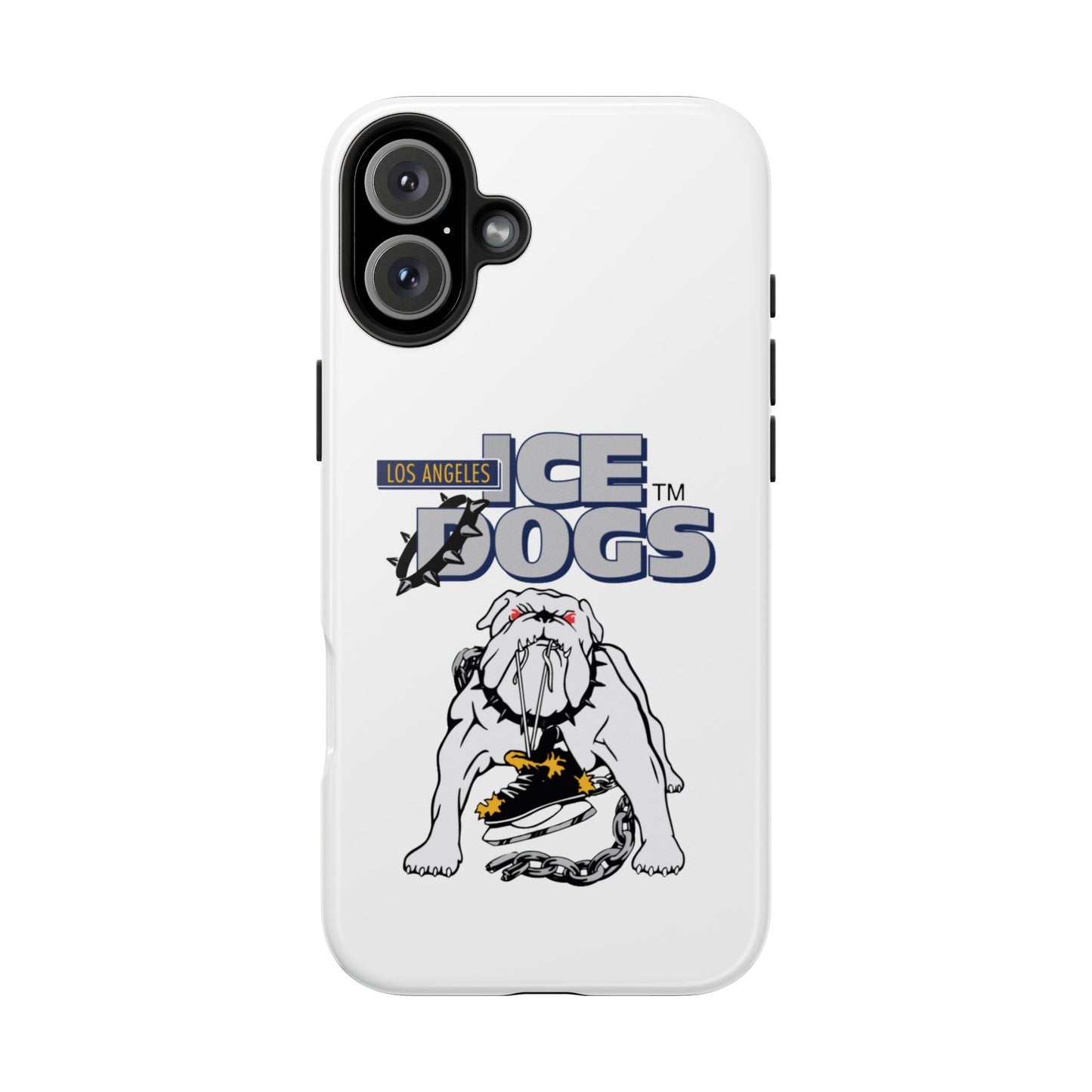 Vintage Los Angeles Ice Dogs Hockey Team Logo Durable Phone Cases - Old School Male 