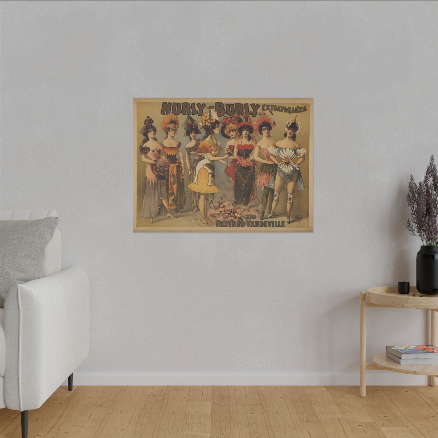 Retro Burlesque Canvas Artwork - Nostalgic Vintage Print