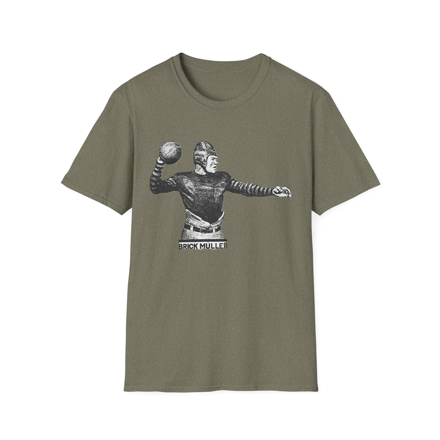 Retro Brick Muller Football Player Tee