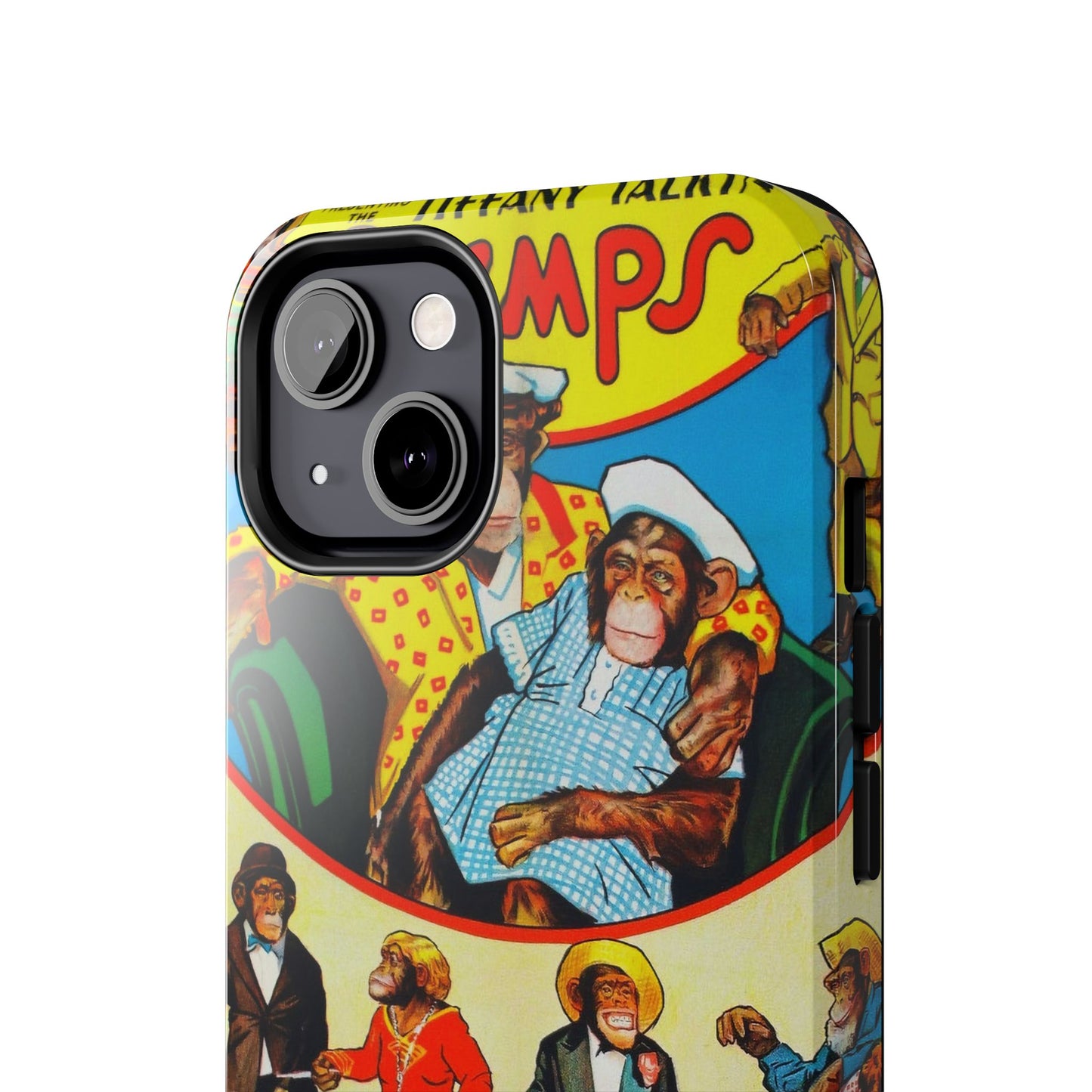 Humorous Chimpanzee-Themed Durable Phone Cases - Old School Male 