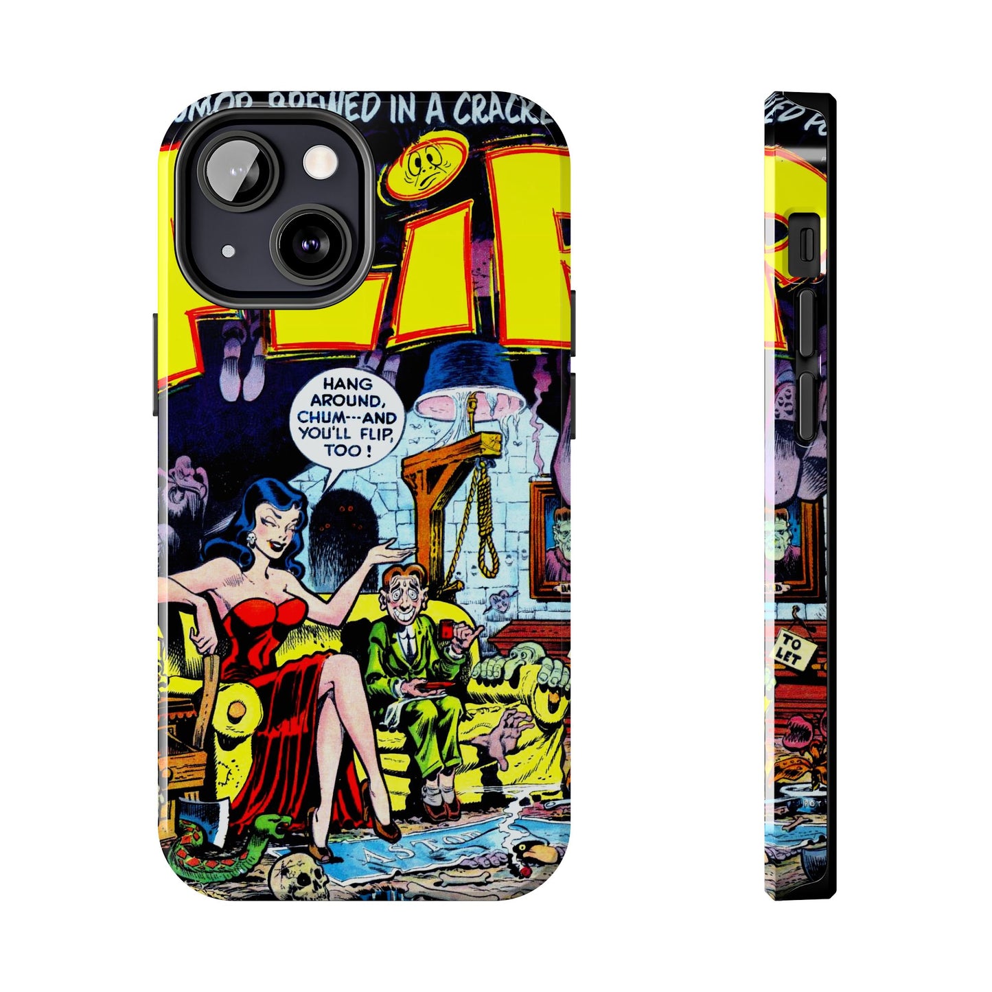 Vintage Comic Book Style Heavy-Duty Phone Cases - Old School Male 