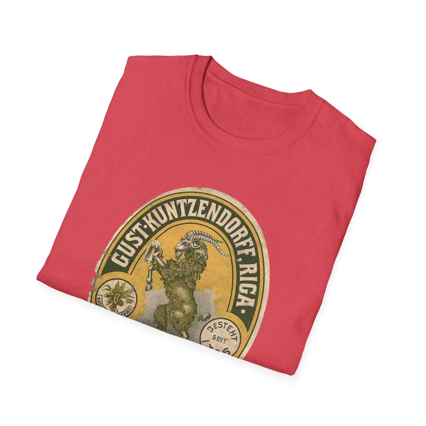 Sip in Style With This Vintage Bock Beer Unisex Softstyle Tee - Pure Cotton Comfort!