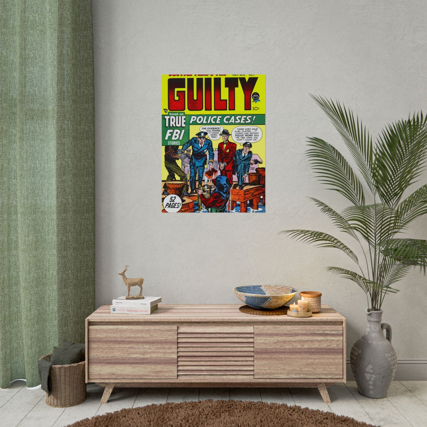 Retro Guilty Comic Book Cover poster