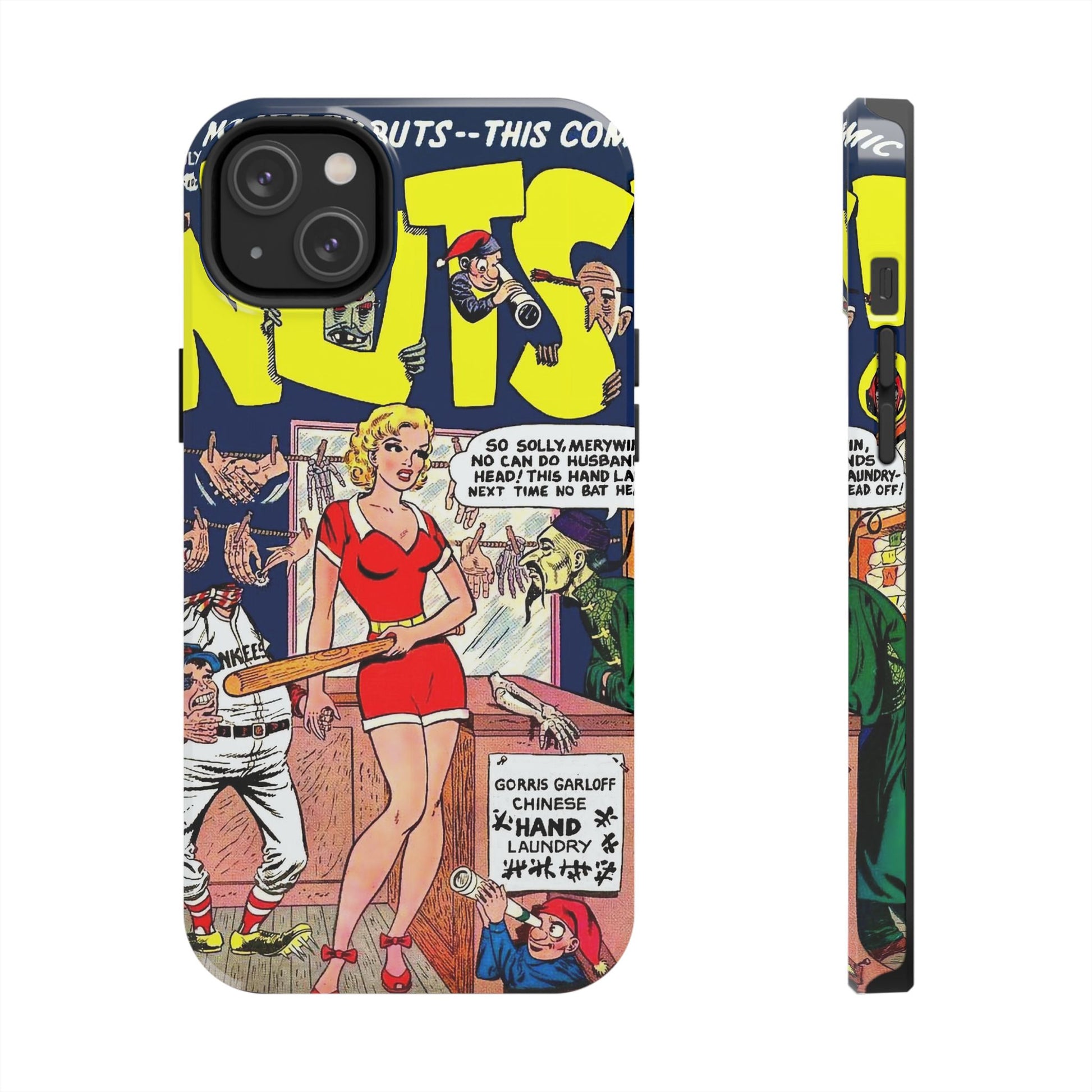 Vintage Comic Book Inspired Tough Phone Cases - Old School Male 