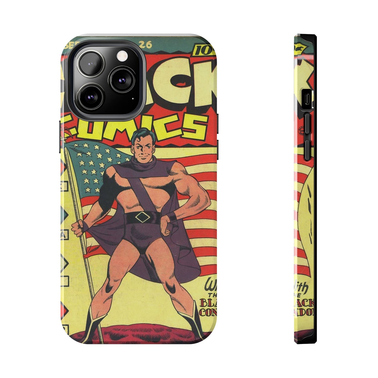 Vintage Comic Book Style Phone Case - Old School Male 