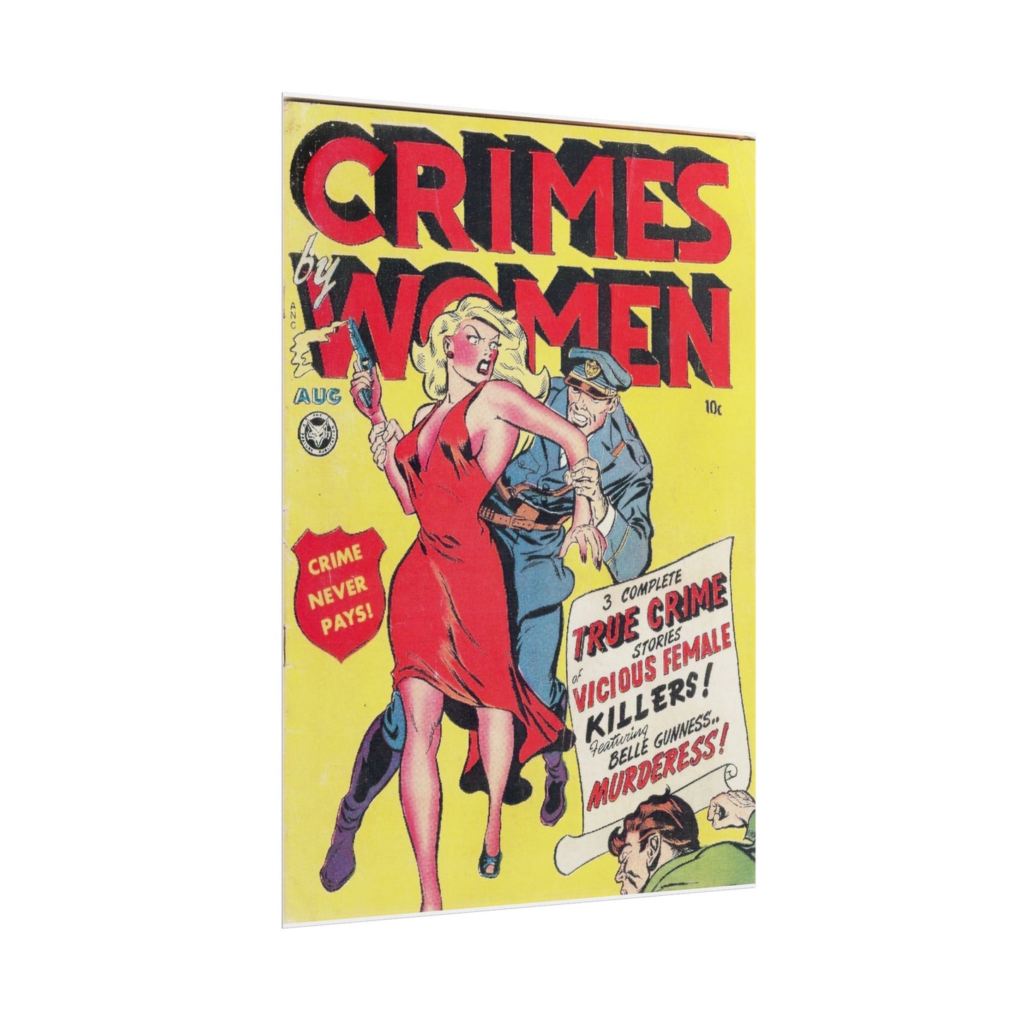 Retro Crimes By Women Comic Book Cover Poster