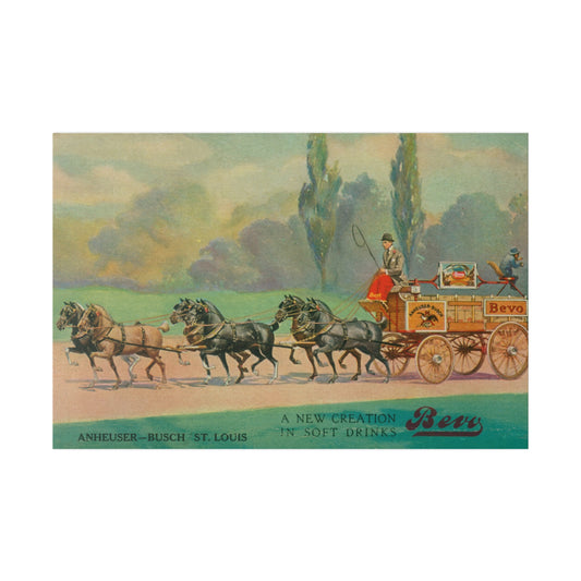 Vintage Anheuser-Busch Canvas Print - Old School Male 