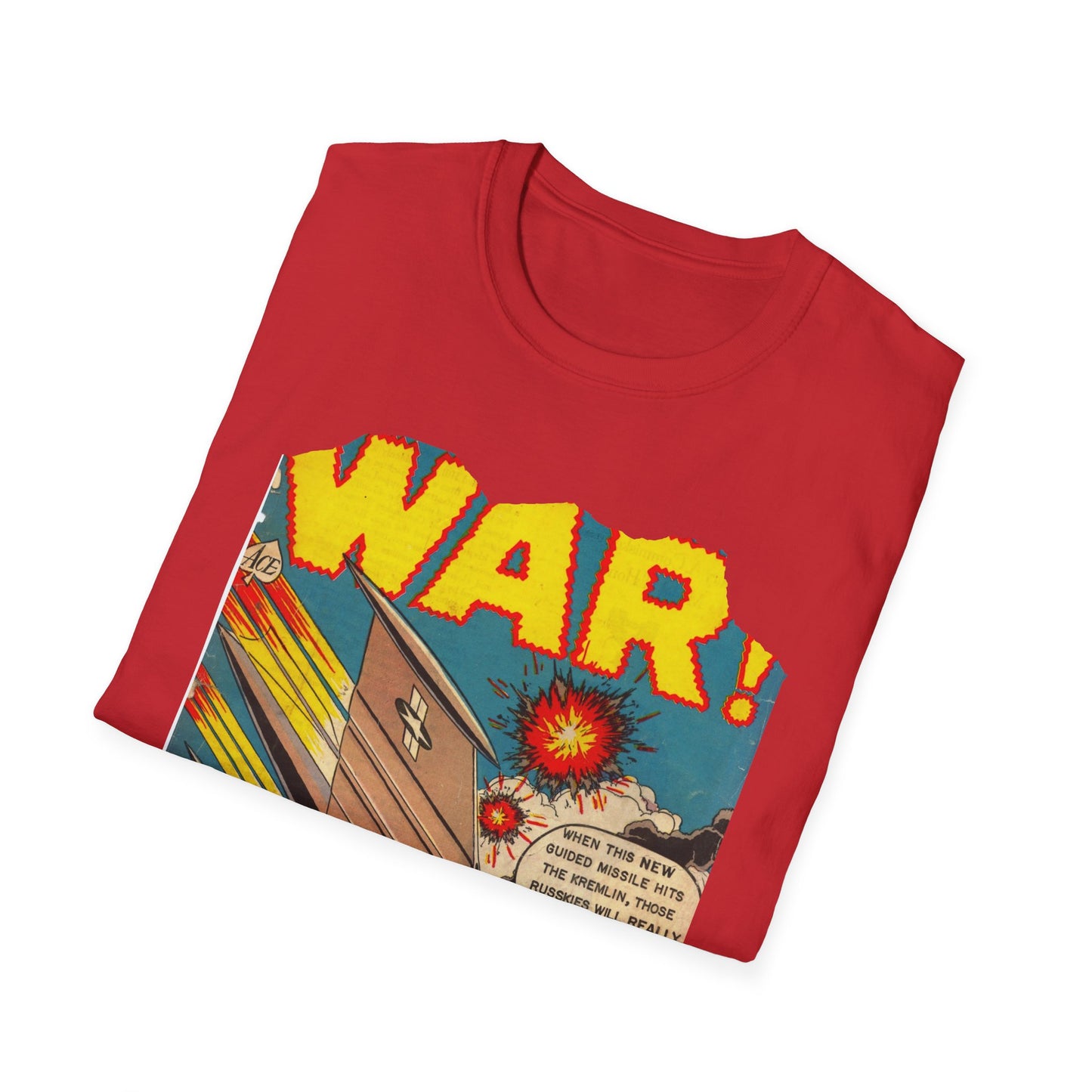 Vintage Comic Book Art Unisex Softstyle Tee