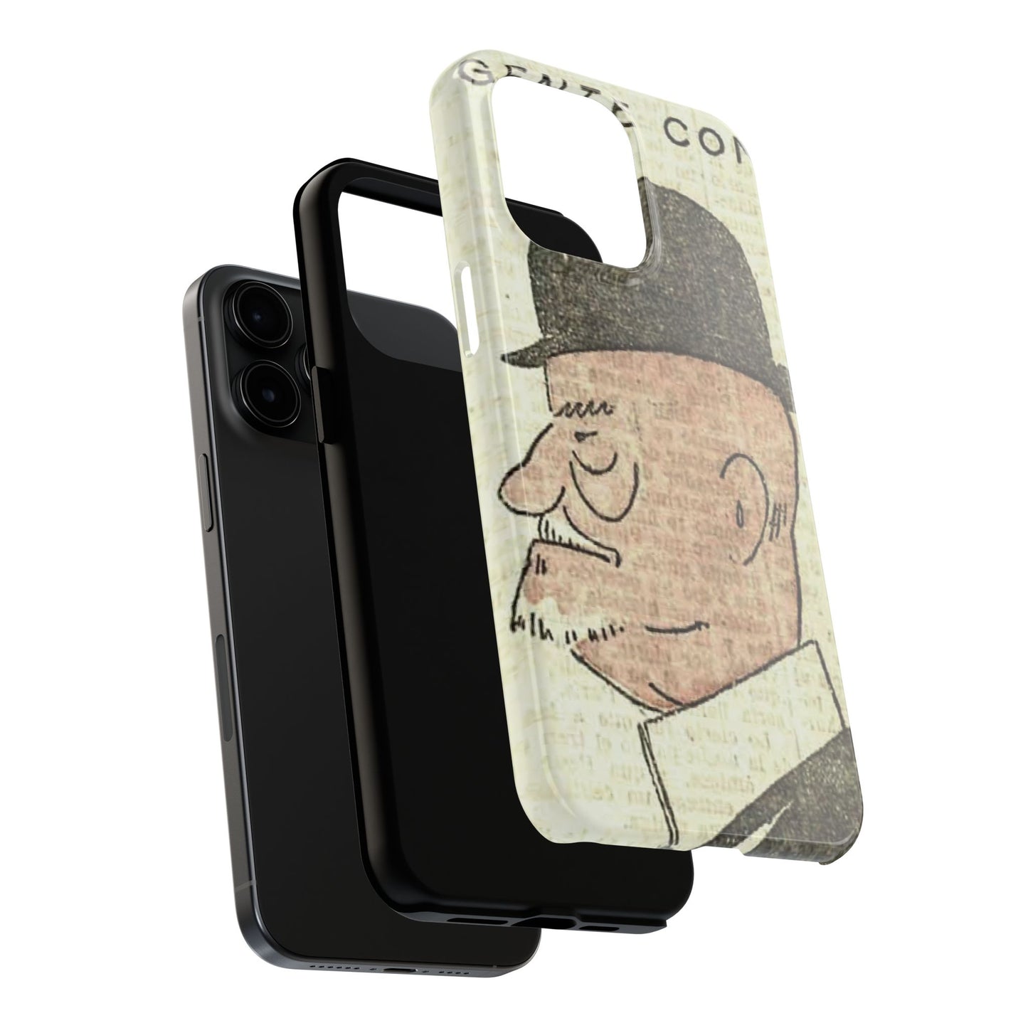 Dapper Gent in Bowler Hat Phone Case