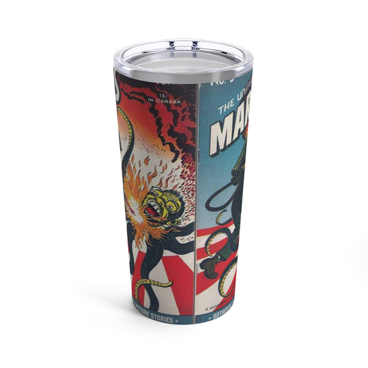 Vintage US Marine Corps Comic Art Insulated Tumbler 20oz - Old School Male 