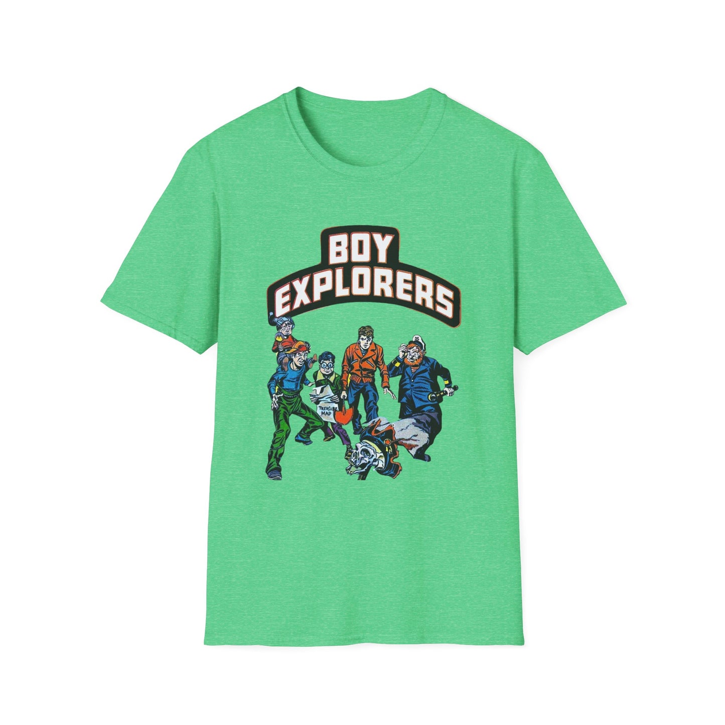 Retro Comic Book Shirt - Softstyle Cotton Tee for Adventure Seekers and Nostalgia Lovers