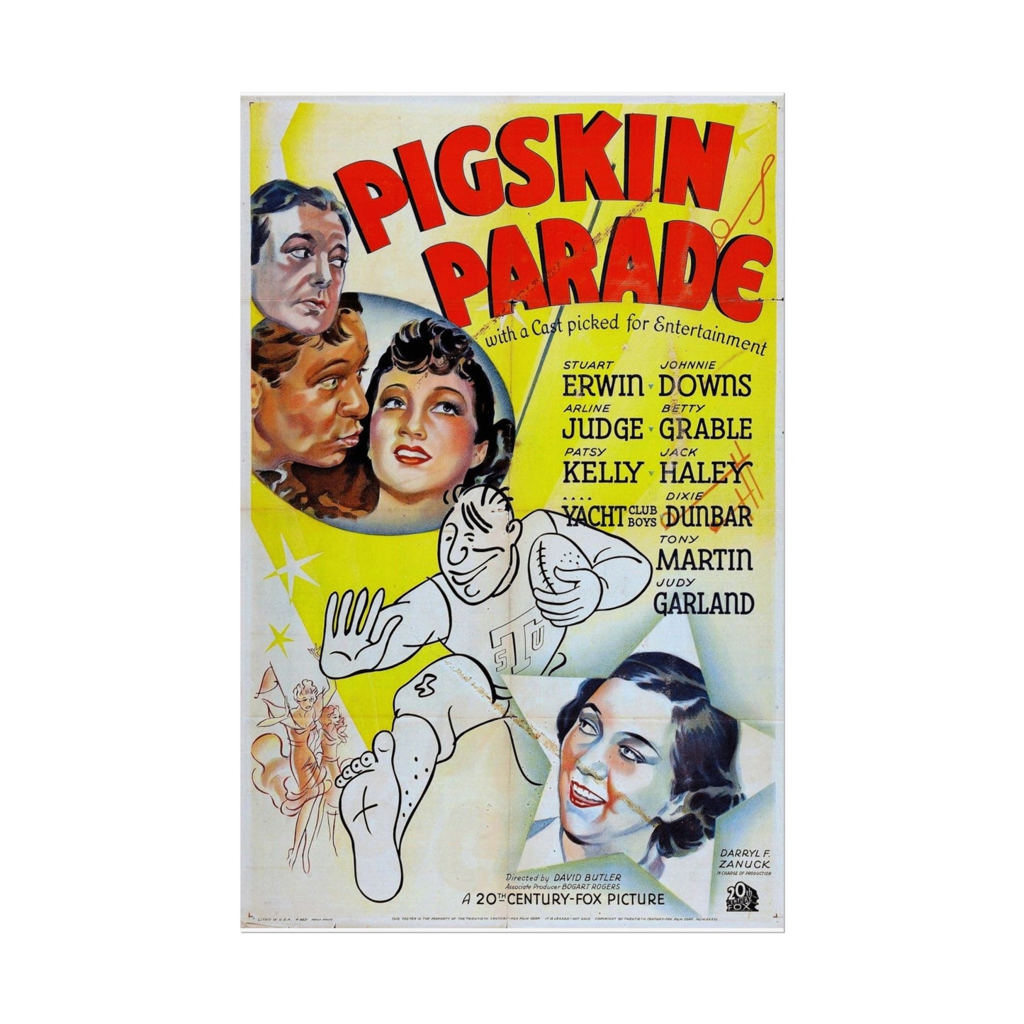 Pigskin Parade Film Poster Rolled Posters