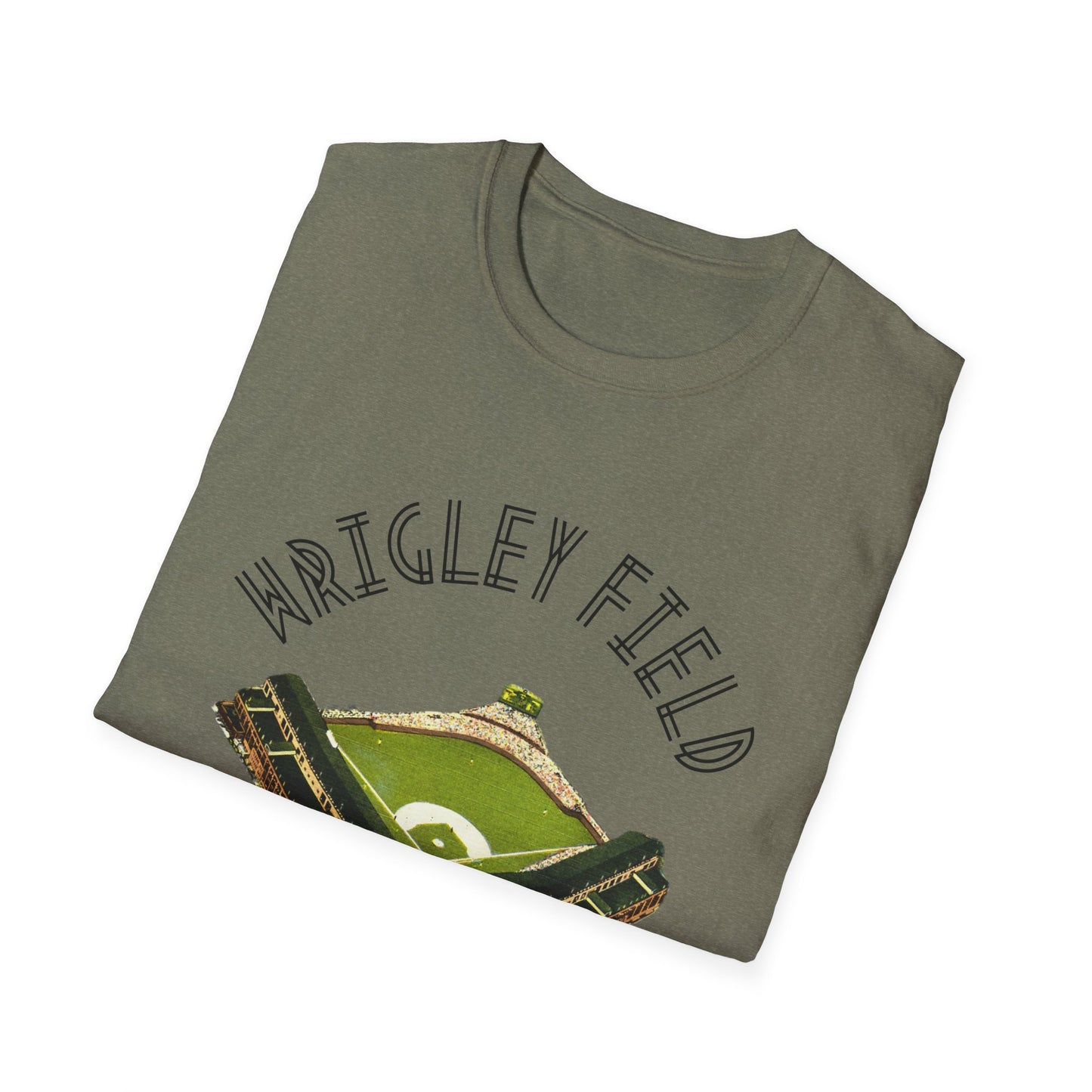 Retro Wrigley Field Unisex Soft Cotton Tee