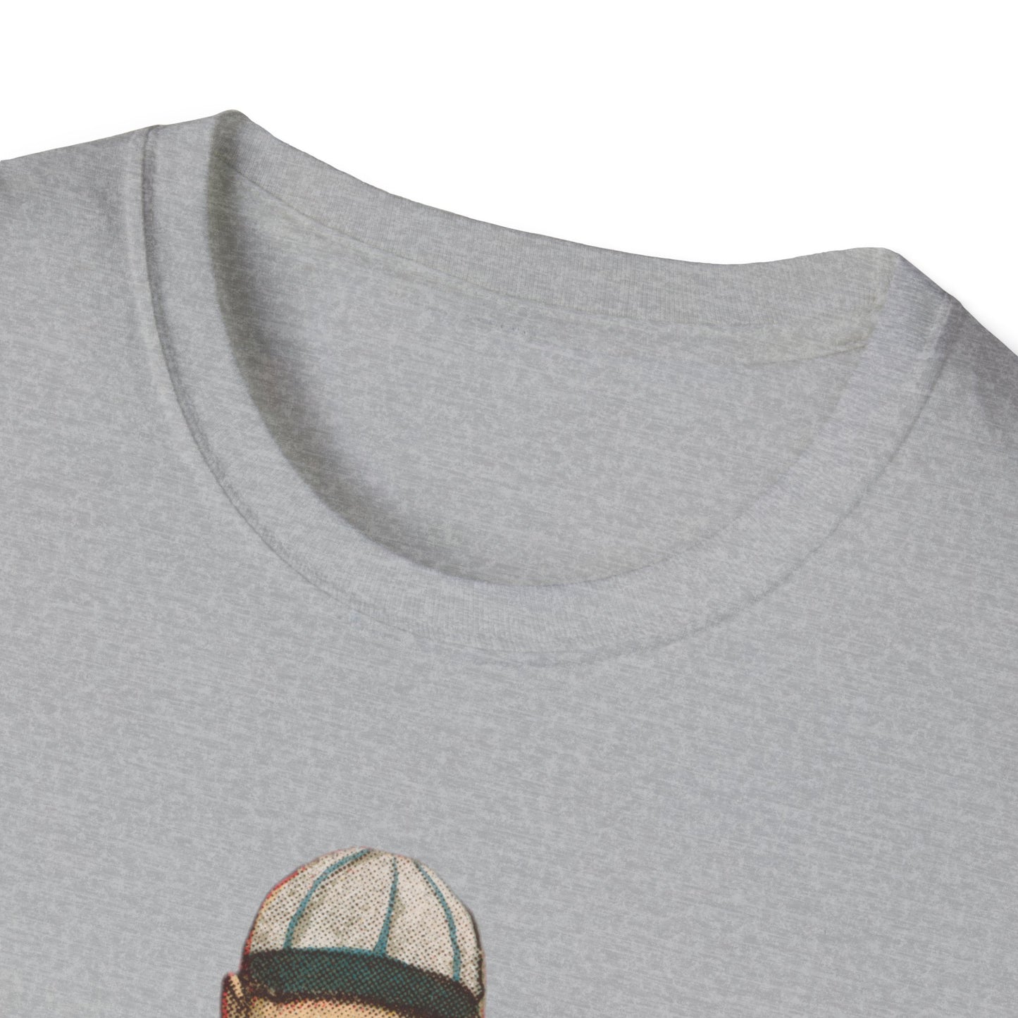 Retro Baseball Infielder Tee - Old School Male 