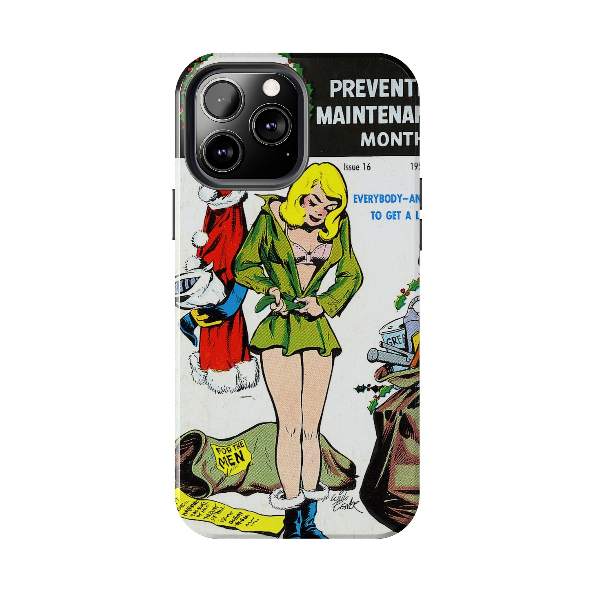 Vintage Military Maintenance Magazine Cover Phone Case Tumbler - Old School Male 