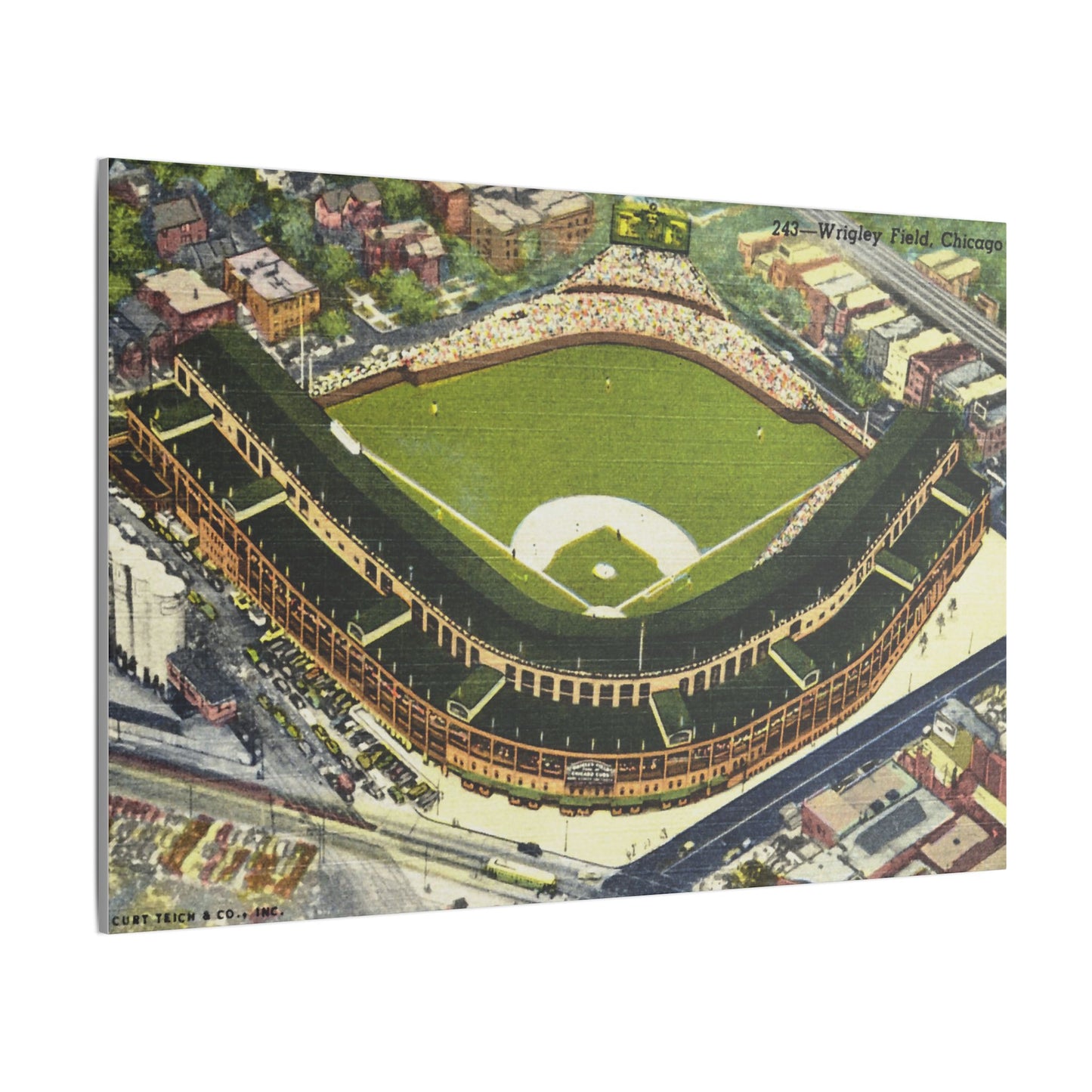 Nostalgic Wrigley Field Canvas Art Print