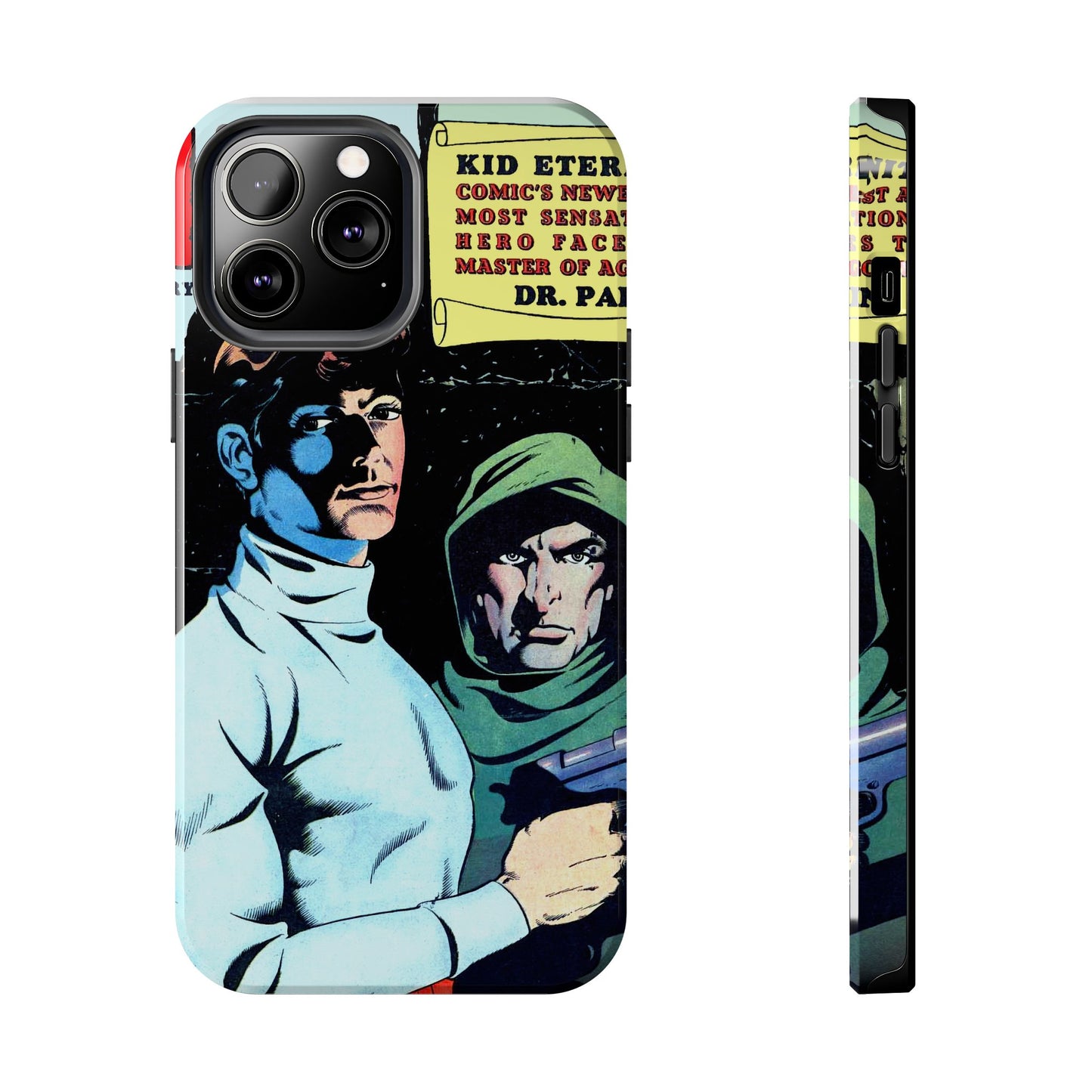 Vintage Comic Book Cover Durable Phone Cases - Old School Male 