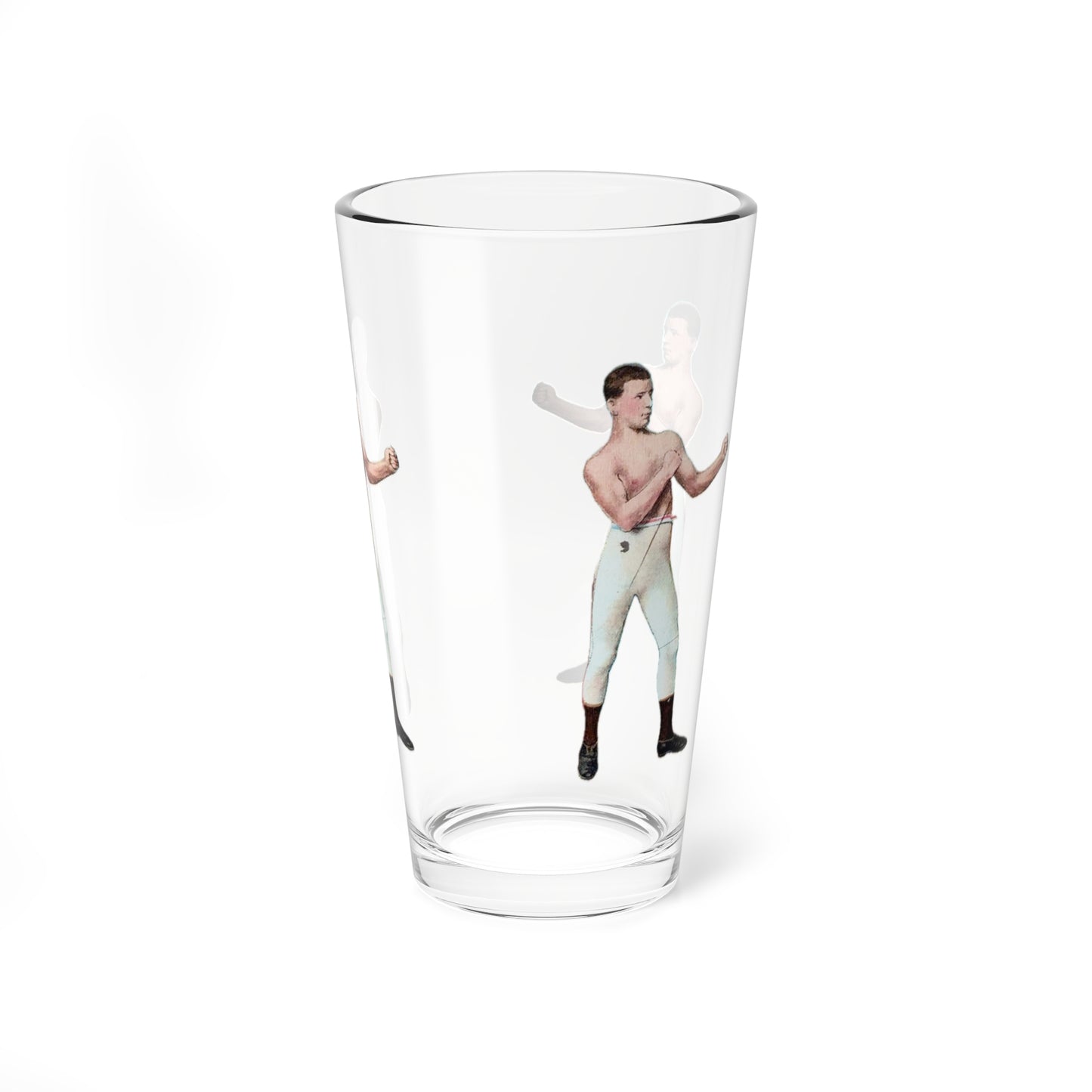 Retro Boxing Champion Pint Glass