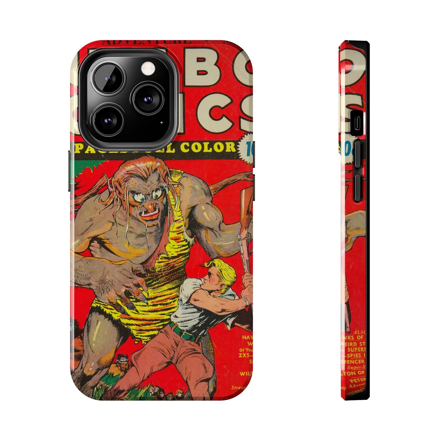 Vintage-Inspired Comic Book Tough Phone Cases - Old School Male 